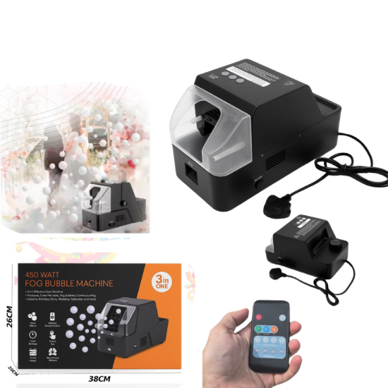 صورة آلة فقاعات وضباب 3 في 1